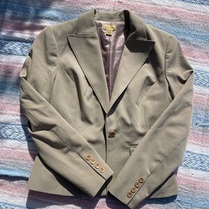 Tan/ khaki blazer with buttons